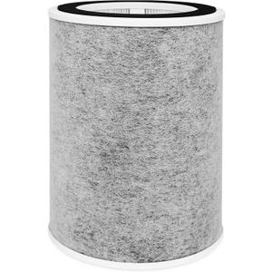 HP202 Replacement Filter for Shark HP200 Series HP201 HP202 HP232, 3-in-1 Hepa Carbon Filter Replacement Compatible with Shark Air Purifier MAX HC502, Part #HE2FKBAS, HE2FKBASMB -1 Pack