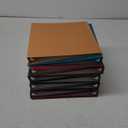 Ctosree 10 Pack Colored 3 Ring Binder with 2 Pockets Hardcover Loose Leaf Binder for Women Men Teacher Student School Office Home Supplies, Fits 11 x 8.5 Size Paper, 10 Colors(0.5",Business Color)