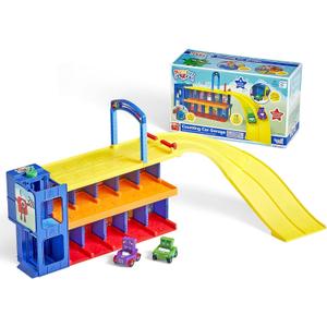 hand2mind Counting Car Garage, Race Car Track, Toy Vehicle Playsets, Parking Garage, Pretend Play Sets for Preschoolers, Preschool Math Learning Activities, Numbers for Toddlers, Kids Birthday Gifts
