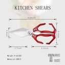 Kitchen Shears,Poultry Shears - Heavy Duty Stainless Steel kitchen Scissors for food,Seafood, Vegetables, Raw and Cooked Meat,Scissors All Purpose(red)