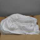 Chezmoi Collection All Season Down Alternative Comforter - Plush Microfiber Fill - Box Stitch Quilted - Duvet Insert with Corner Tabs (Oversized King, White)