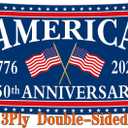 3Ply 250 Year American Anniversary Flag Anniversary Usa Flag 3x5 Ft Outdoor We The People 1776 Flags for Outside House Indoor Yard Patriotic Banner Decor