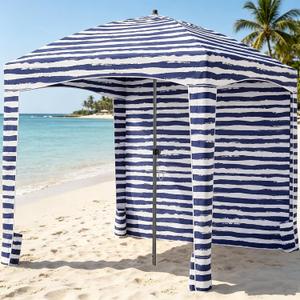 NEWBULIG Beach Cabana Shelter, Beach Tent Canopy, Cool Cabana 6FTx6FT, 6x6 ft