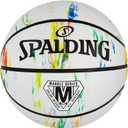 Spalding Outdoor Rubber Basketballs | Performance Rubber Cover Designed for Outdoor Play Colors (Size 7, 29.5", Marble - White Multi Color)