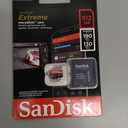 SanDisk 512GB Extreme microSDXC UHS-I Memory Card with Adapter - Up to 190MB/s, C10, U3, V30, 4K, 5K, A2, Micro SD Card - SDSQXAV-512G-GN6MA