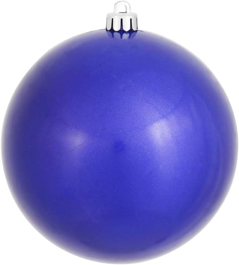 Vickerman 12" Colbalt Blue Candy Ball Ornament