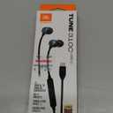 JBL Tune 310C - Wired Hi-Res in-Ear Headphones, Tangle-Free Flat Cable, 3-Button Remote with Microphone (Black)
