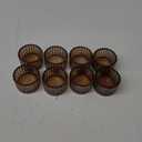 8 Pcs Amber Votive Candle Holders