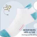 Comfoex Girls Socks Ankle Athletic Socks For Kids 4-6 Years Old Short Socks With Cushioned Sole 8 Pairs (Yellow)