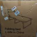 Heavy Duty Camping Cot for Adults with Mattress, 10-Leg Portable Folding Cot Bed, Extra Stable Sleeping Cot for Camping, Travel, Tent & Indoor Guest Use, 500 lbs Capacity
