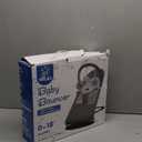 HKAI Baby Bouncer, Portable Baby Bouncer Seat for Babies 0-18 Months, 100% Cotton Fabrics, 3 Modes of use with Rocker and Stationary Options, Infant Rocker Chair with Hanging Toys-Light Grey