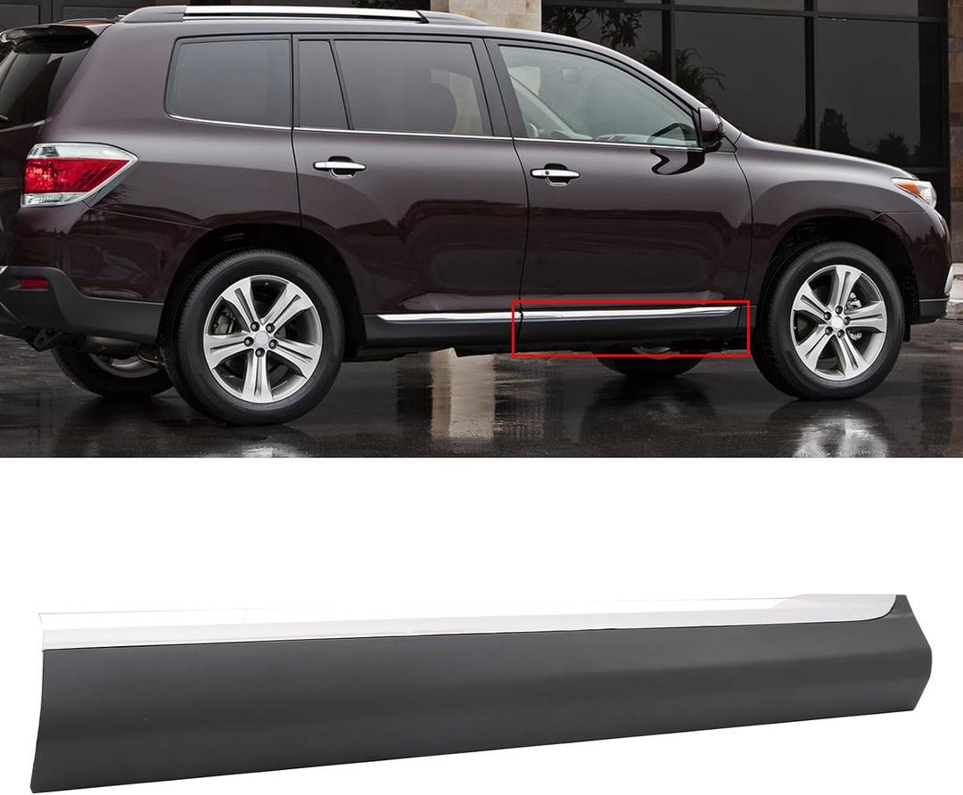 Front Right Door Lower Molding Fit for Highlander 2011-2013