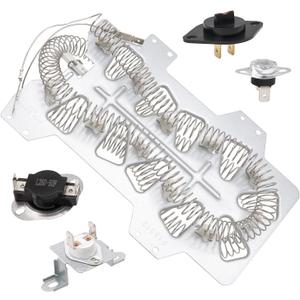 Dryer Heating Element Kit Fit for Samsung DV405ETPAWR/AA DVE45T3400P/A3 DVE45R6100P/A3 DVE45N5300W/A3 DVE45R6100C/A3 DVE45T6000W/A3 DVE45R6100W/A3 DVE45T3200W/A3 DVE45T3400V/A3