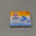 Arm & Hammer Power Sheets Laundry Detergent, Fresh Linen 50ct, up to 100 Small Loads (Packaging May Vary)
