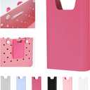 2 x Silicone Phone Holder for Bogg Bags, Attachment for Beach Bags, Phone Holder for Bogg & Similar Beach Bags, Compatible with Most Mobile Phones, Hot Pink