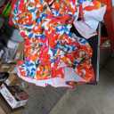 Aidonger One Piece Swimdress Tummy Control Ruffle Swimsuit for Women Tie Knot Swim Dresses V Neck Bathing Suit Skirt, Size XL