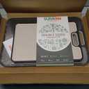 Titanium Cutting Board Double Sided Food Grade, Pure Titanium/PP for Kitchen, Cutting Board Easy to Clean[15.5*10.5+12*8.5] (Silver)