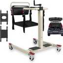 Patient Lift Transfer Chair, Wheelchair Lift to Car Transfer Devices, Bed Lift Transfer for Elderly Chair, Lift Assist Devices for Seniors - No Electric Lightweight Foldable for Home