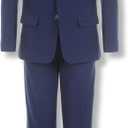 Calvin Klein Boys' 2-piece Formal Suit Set, Single Breasted Jacket & Straight Leg Dress Pants, Size 16
