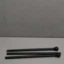 Amazon Basics Adjustable Curtain Rods for Windows, Round Finials, 1-Inch Rod, 36" to 72", Black, Pack of 1