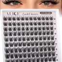 ALICE Lash Clusters Wispy Natural Eyelash Extensions Short 10-14mm Eyelash Clusters Volume Lash Extensions Thin Band DIY Individual Lashes