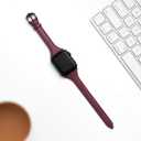 WFEAGL Leather Bands Compatible with Apple Watch Band 42mm(Series 3 2 1) 44mm 45mm 46mm 49mm Women, Top Grain Leather Strap Slim Thin Replacement Wristband for iWatch Ultra SE 3 2 1 Series 11 10 9 8 7 6 5 4 3 2 1
