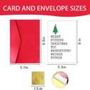 2 x Funny Christmas Card with Christmas Tree, Naughty Holiday Gift Ideas, Adult Funny Merry Xmas Card for Men Women