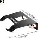 Bike Wall Mount With Shelf,Heavy-Duty Adjustable Bike Hanger,Multifunctional Wall Mount,Hold Up To 66lbs for Storage of Road,Hybrid Bikes in Garage, Home, Father Husband Birthday Gifts(Black)