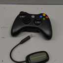 W&O Wireless Controller Compatible with Xbox 360 2.4GHZ Gamepad Joystick Wireless Controller Compatible with Xbox 360 and PC Windows 7,8,10,11 with Receiver (Black)