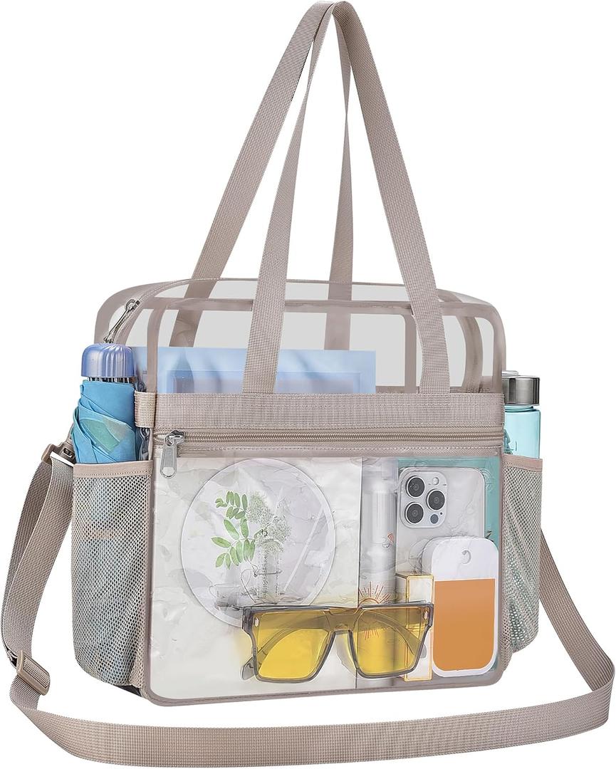 Clear Bag for Stadium Events 12×6×12 Clear Tote Bag for Concert,Sport,Festival