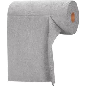 Tear-A-Rag Roll -50 Pack, 12 x 12 Microfiber Cleaning Cloth, Reusable Towels for Home, auto and Shop (Grey)