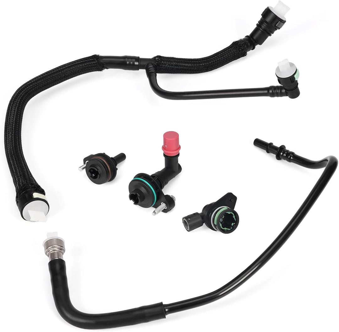 5pcs PCV Valve & Tube Repair Kit Compatible with Chevrolet Cruze 1.4L 16-19/Trax 1.4L 19/Malibu 1.5L 16-24 4-Cylinder, Replace 12640659 12637666 12673862 12665644 12685407
