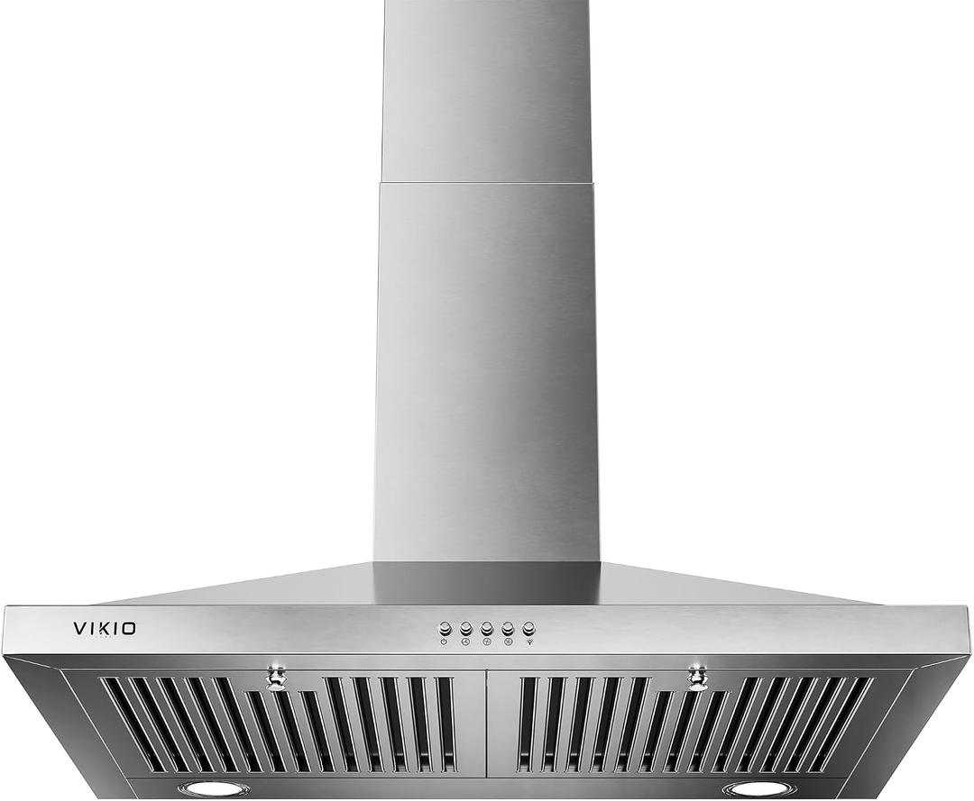 VIKIO HOME 30 inch Wall Mount Range Hood 580 CFM, Ducted or Ductless