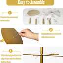 Champagne Tower Champagne Stand, Cocktail Tree Stand for Drinks Tower, 3 Tier 12 Brackets Metal Wine Glass Display Holder, Party Bar Wedding Champagne Tree Stand for Martini Margarita Gin Wine, 1 Pack