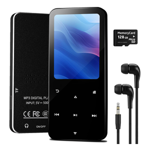 144GB MP3 Player with Bluetooth 5.2, Earphones Included(Black)