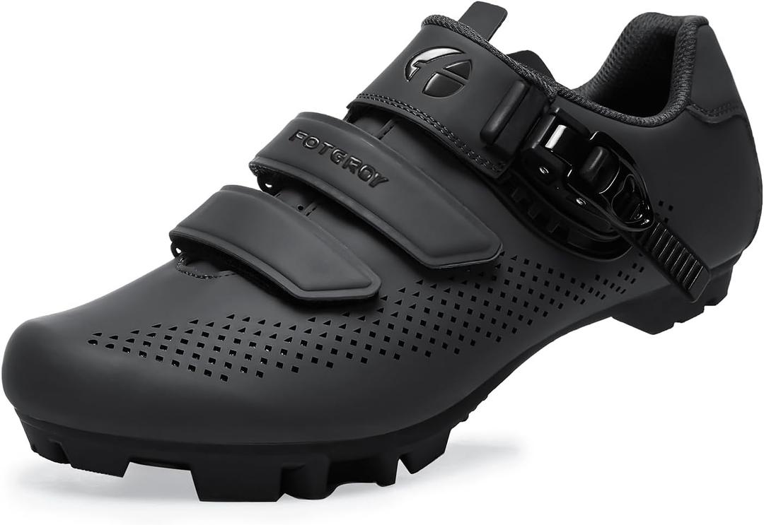 Mens Mountain Bike Cycling Shoes Women, MTB-Shoes Compatible Installation SPD Cleats, US 9