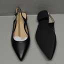 WONDERWAY Women Slingback Flat Pointed Toe Shoes for Dressy, Casual, Work, Wedding, 8.5