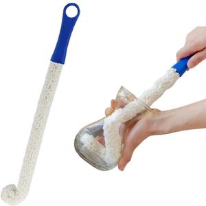 Long Bottle Brush Cleaner for Decanters & Water Bottles  16 Flexible Foam Washing Wand for Vases, Tumblers, Baby Bottles, and Glassware [NOT for Wine Bottles]