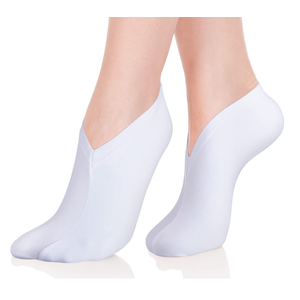 Geyoga 10 Pairs Moisturizing Socks Overnight for Dry Feet Spa Cotton Moisture Enhancing Cosmetic Socks for Women and Men, White