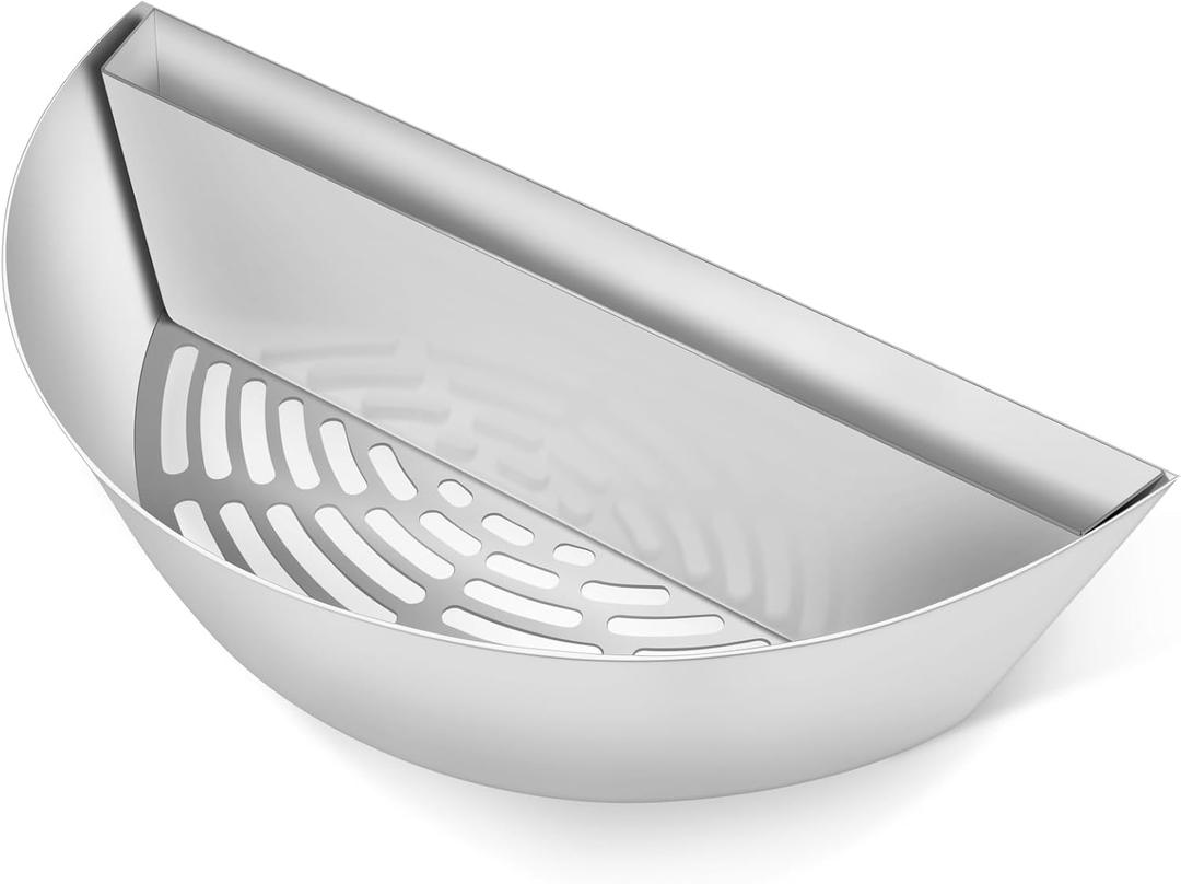 Stainless Steel Charcoal Basket with Removeable Water Reservoir for Low N Slow Smoking & Charcoal Grilling for Weber & Other Kettle Grills 
