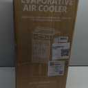 Portable Windowless Air Conditioners, 3-IN-1 Swamp Cooler, Evaporative Air Cooler, 6 Speeds & 3 Modes, 3-Gal Water Tank for Cooling, 20 FT/S Remote Control, Portable Air Cooler for Indoors