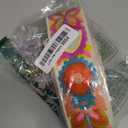 Embroidery Flower Purse Strap Replacement Crossbody 2 Inch Wide with Letter S Keychain for Women's Handbags (Fern Flower White)