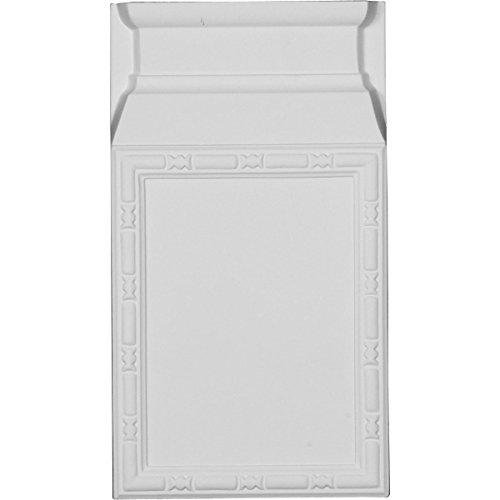Ekena Millwork PB06X11X01OD Odessa Bead & Barrel Plinth Blocks, 6 1/2"W x 11 5/8"H x 1 5/8"P, Primed