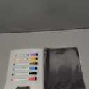 4 PACK Magnetic Dry Erase Board Sheet for Fridge, 12"x8" Erasable Refrigerator WhiteBoard w/ 6 Markers & 1 Eraser- Smooth and Flexible Small Magnet Blank Notepad for Home Kitchen Organizer and Planner