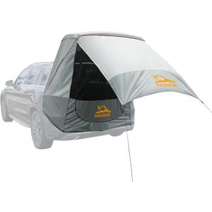 Hasika Canopy Tent Easy Set Up Sun Shade with Mesh Netting for Camping Road Trip Park Waterproof 3000MM UPF 50+ Gray