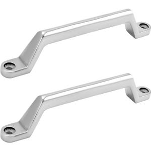 QWORK 2 Pack RV Grab Door Handles - Heavy Duty 304 Stainless Steel Boat Handles Grab for Marine, RV, Camper, Trailer, Truck