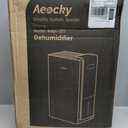 4500 Sq.Ft Most Efficient Energy Star 2025 Dehumidifier,AEOCKY Max 80 Pint/D(Standard 56Pint/D) Smart Compressor Dehumidifier with Drain Hose, Intelligent Humidistat,for Basement,Bedroom,Home,Bathroom (White)