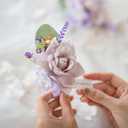 Ling's moment Boutonniere for Men, 2pcs Groom Groomsmen Guest Boutonniere, Artificial Flowers for Wedding/Prom/Homecoming, etc.Lilac Lavender Purple