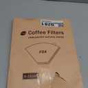 200 Count Coffee Filters #4, Disposable Cone Coffee Filters 8-12 Cup, Unbleached Natural Paper Size 04 Paper Filters for Pour Over and Drip Coffee Maker