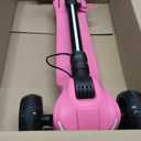 24V Electric Scooter for Kids w/150W Powerful Motor, Thumb Throttle, LCD Screen, Bluetooth, Light-Up Stem Deck & Wheels, 3 Adjustable Heights, 5MPH Safe Speed, 3 Wheel Electric Scooter for Kids. No Charger